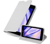 Funda Libro para Nokia Lumia 640 en CLASSY PLATEADO - Cubierta Proteccion con Cierre Magnetico, Tarjetero y Funcion de Suporte - Etui Case Cover Carcasa