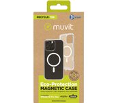 muvit for change funda recycletek Magsafe compatible con Apple iPhone 16 Pro Max transparente