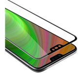 Pelicula Protectora para Honor 10 en TRANSPARENTE con NEGRO - Pantalla de Vidrio Templado Cobertura Completa (Tempered) Compatible 3D con Dureza 9H