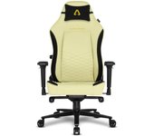 Alpha Gamer ALEGRA Silla para videojuegos universal Asiento acolchado Negro, Amarillo