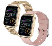 Reloj inteligente TW3 2 Correas - Rosa/Oro