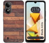 Funda Silicona Zte Blade A33s Madera 03
