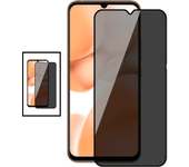 Kit 2 Películas de vidrio anti -Spy para Xiaomi Redmi A1 - Transperente/Negro
