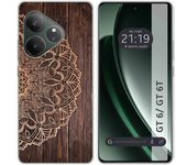 Funda Silicona Realme GT 6 / GT 6T 5G Madera 06