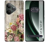 Funda Silicona Realme GT 6 / GT 6T 5G Madera 08