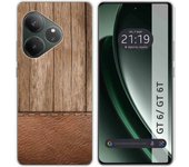 Funda Silicona Realme GT 6 / GT 6T 5G Madera 09