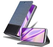 Funda Libro para Vivo V9 en AZUL OSCURO NEGRO - Cubierta Proteccion con Cierre Magnetico, Tarjetero y Funcion de Suporte - Etui Case Cover Carcasa