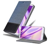 Funda Libro para Vivo V7 PLUS en AZUL OSCURO NEGRO - Cubierta Proteccion con Cierre Magnetico, Tarjetero y Funcion de Suporte - Etui Case Cover Carcasa