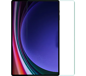 Cubierta de vidrio de ventana completa para Samsung Galaxy Tab S9+ Plus - Transparente/Negro