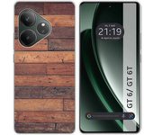 Funda Silicona Realme GT 6 / GT 6T 5G Madera 03