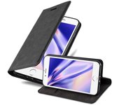 Funda Libro para Apple iPhone 7 / 7S / 8 / SE 2020 en NEGRO ANTRACITA - Cubierta Proteccion con Cierre Magnetico, Tarjetero y Funcion de Suporte - Etui Case Cover Carcasa