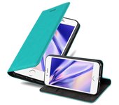 Funda Libro para Apple iPhone 7 / 7S / 8 / SE 2020 en TURQUESA PETROL - Cubierta Proteccion con Cierre Magnetico, Tarjetero y Funcion de Suporte - Etui Case Cover Carcasa