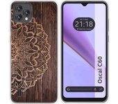 Funda Silicona Blackview Oscal C60 Madera 06