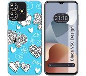 Funda Silicona Zte Blade V50 Design 4G Mariposas