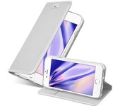 Funda Libro para Apple iPhone 6 PLUS / iPhone 6S PLUS en CLASSY PLATEADO - Cubierta Proteccion con Cierre Magnetico, Tarjetero y Funcion de Suporte - Etui Case Cover Carcasa