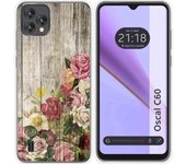 Funda Silicona Blackview Oscal C60 Madera 08
