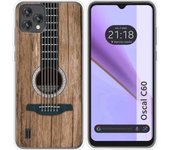 Funda Silicona Blackview Oscal C60 Madera 11