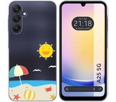 Funda Silicona Transparente Samsung Galaxy A25 5G Playa