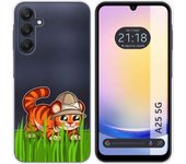 Funda Silicona Transparente Samsung Galaxy A25 5G Tigre