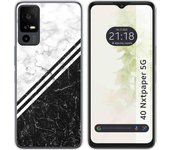 Funda Silicona TCL 40 NXTPAPER 5G Mármol 01
