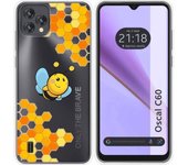 Funda Silicona Transparente Blackview Oscal C60 Abeja