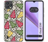 Funda Silicona Transparente Blackview Oscal C60 Flores 11