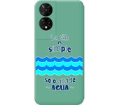 Funda Silicona Verde TCL 50 5G Agua