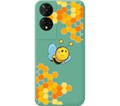 Funda Silicona Verde TCL 50 5G Abeja