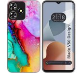 Funda Silicona Zte Blade V50 Design 4G Mármol 15