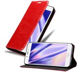 Funda Libro para ZTE Nubia N2 en ROJO MANZANA - Cubierta Proteccion con Cierre Magnetico, Tarjetero y Funcion de Suporte - Etui Case Cover Carcasa