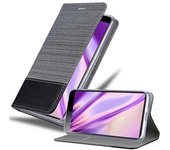 Funda Libro para Sony Xperia 10 PLUS en GRIS NEGRO - Cubierta Proteccion con Cierre Magnetico, Tarjetero y Funcion de Suporte - Etui Case Cover Carcasa
