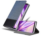 Funda Libro para Sony Xperia 5 en AZUL OSCURO NEGRO - Cubierta Proteccion con Cierre Magnetico, Tarjetero y Funcion de Suporte - Etui Case Cover Carcasa