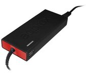 Approx APPUA90SLIM adaptador e inversor de corriente Universal 90 W Negro, Rojo