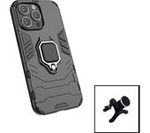 Kit de soporte magnético de automóvil fortalecido + 3x1 Cubierta de defensor militar