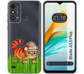 Funda Silicona Transparente ZTE Blade A53 Plus Tigre