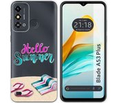 Funda Silicona Transparente ZTE Blade A53 Plus Summer