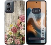 Funda Silicona Motorola Moto G34 5G Madera 08