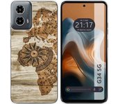 Funda Silicona Motorola Moto G34 5G Madera 07