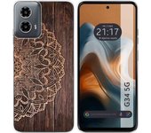 Funda Silicona Motorola Moto G34 5G Madera 06