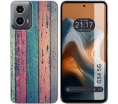 Funda Silicona Motorola Moto G34 5G Madera 10