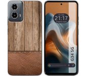 Funda Silicona Motorola Moto G34 5G Madera 09