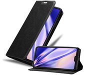 Funda Libro para Sharp Aquos R3 en NEGRO ANTRACITA - Cubierta Proteccion con Cierre Magnetico, Tarjetero y Funcion de Suporte - Etui Case Cover Carcasa
