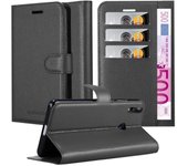 Funda Libro para Asus ZenFone Max PRO M2 (6.3 pulgadas pulgadas Zoll) en NEGRO FANTASMA - Cubierta Proteccion con Cierre Magnetico, Tarjetero y Funcion de Suporte - Etui Case Cover Carcasa