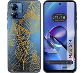 Funda Silicona Motorola Moto G14 Hojas