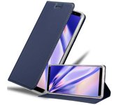 Funda Libro para Samsung Galaxy NOTE 8 en CLASSY AZUL OSCURO - Cubierta Proteccion con Cierre Magnetico, Tarjetero y Funcion de Suporte - Etui Case Cover Carcasa