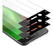 3x Pelicula Protectora para Sony Xperia XA ULTRA en TRANSPARENTE con NEGRO - Paquete de 3 Pantalla de Vidrio Templado Cobertura Completa (Tempered) Compatible 3D con Dureza 9H