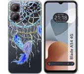 Funda Silicona Zte Blade A54 4G Plumas