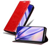 Funda Libro para Vivo Y95 en ROJO MANZANA - Cubierta Proteccion con Cierre Magnetico, Tarjetero y Funcion de Suporte - Etui Case Cover Carcasa