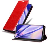 Funda Libro para Vivo X21 en ROJO MANZANA - Cubierta Proteccion con Cierre Magnetico, Tarjetero y Funcion de Suporte - Etui Case Cover Carcasa