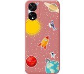 Funda Silicona Líquida Rosa TCL 505 Espacio